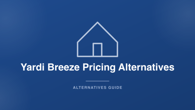Yardi Breeze pricing alternatives for property management software